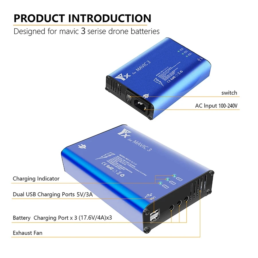 Battery Charger Hub 5in1 Charg - Drone Battery Smart incelemesi ve fiyatı