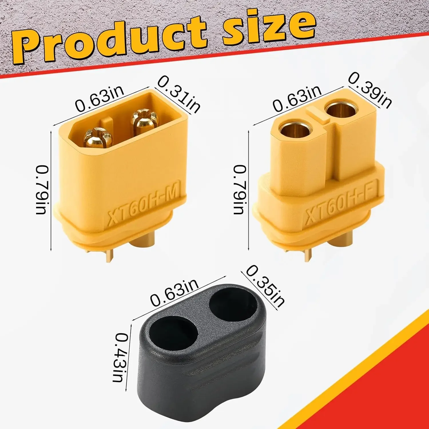 4/10 PCS with Sheath XT60 Male - Drone Battery Connector incelemesi ve fiyatı