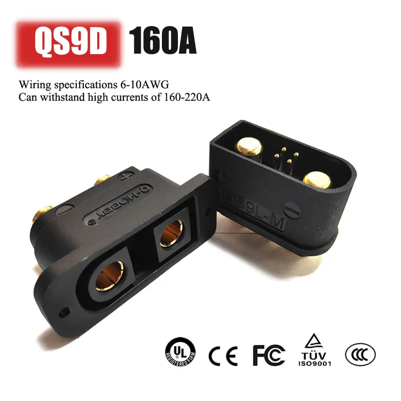 QS9D Anti Spark Connector 160A - Drone Battery Plate incelemesi ve fiyatı