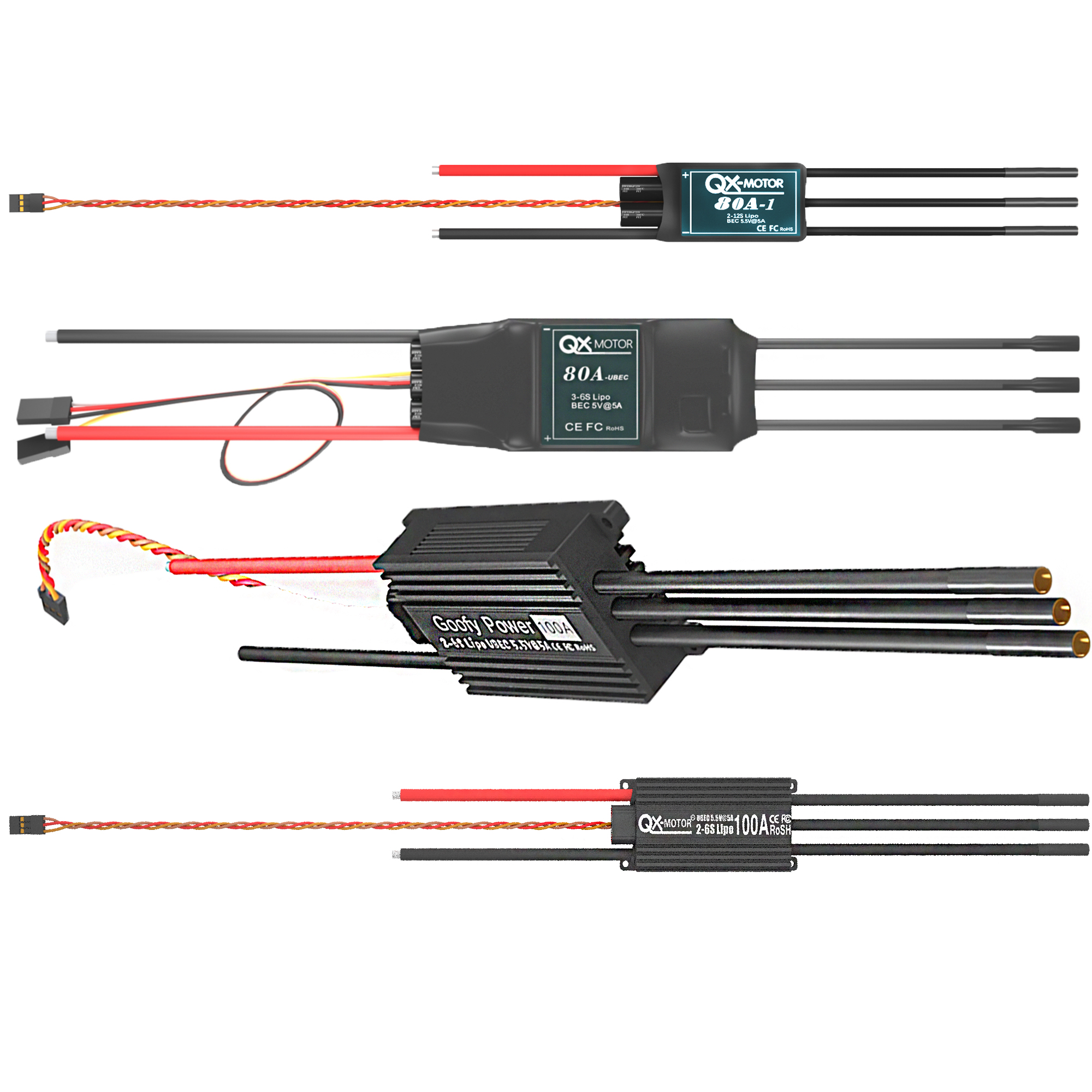 QX-MOTOR Brushless ESC series  - Drone Battery Plate incelemesi ve fiyatı