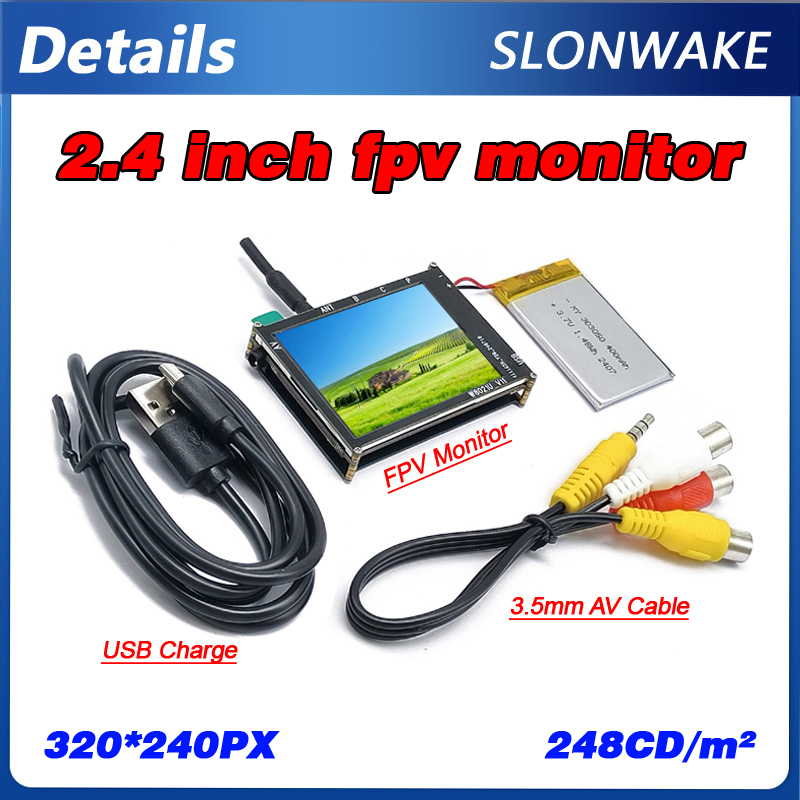 Micro 5.8G 56CH 2.4 Inch LCD 4 - Drone Battery Plate incelemesi ve fiyatı