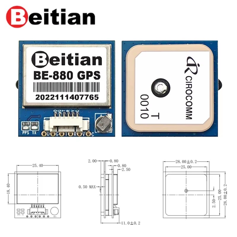 Beitian GPS Module BE-180 BE-2 - Drone Battery Plate incelemesi ve fiyatı