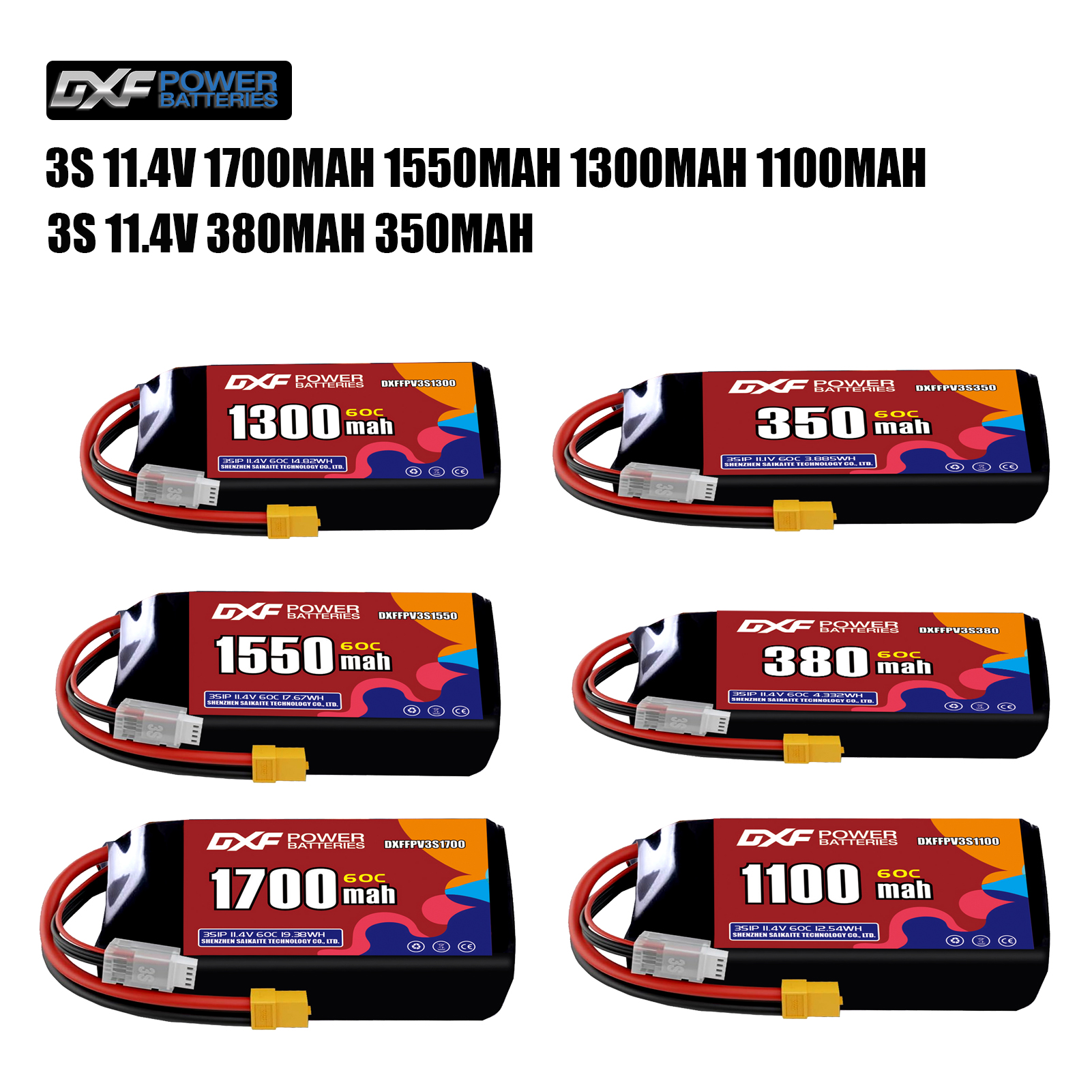 DXF Lipo 3S Battery 11.4V 1700 - Drone Battery 4S incelemesi ve fiyatı